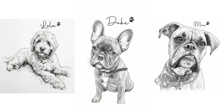 Custom Pet Memorial style example 1