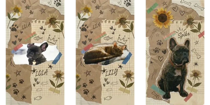 Custom Pet Phone Case AI pet portrait style example 5