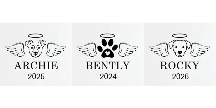 Custom Pet Memorial style example 2