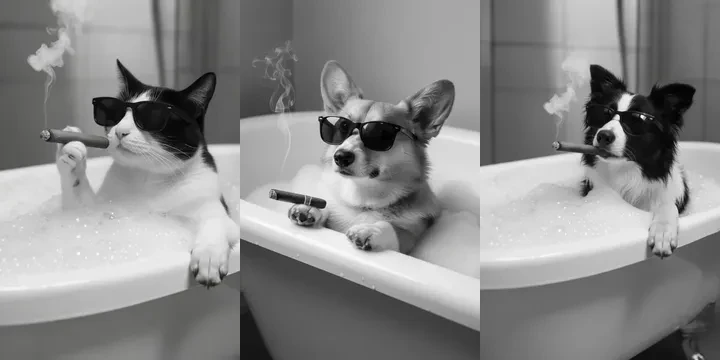 Custom Pet Portraits style example 3