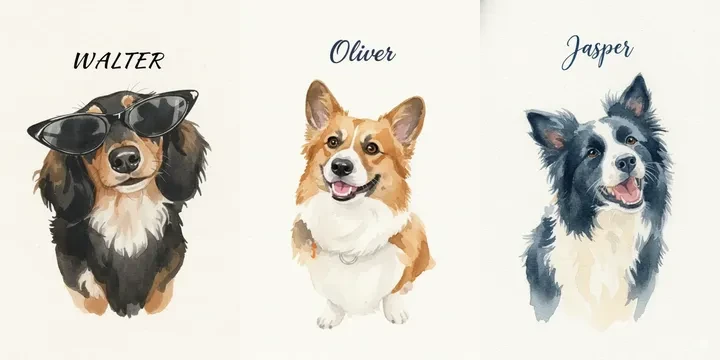 Custom Pet Portraits AI pet portrait style example 6